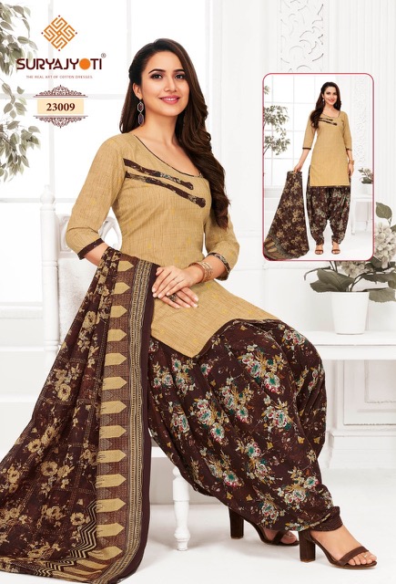 Suryajyoti Patiyala Kudi vol-23 Cotton Dress Material